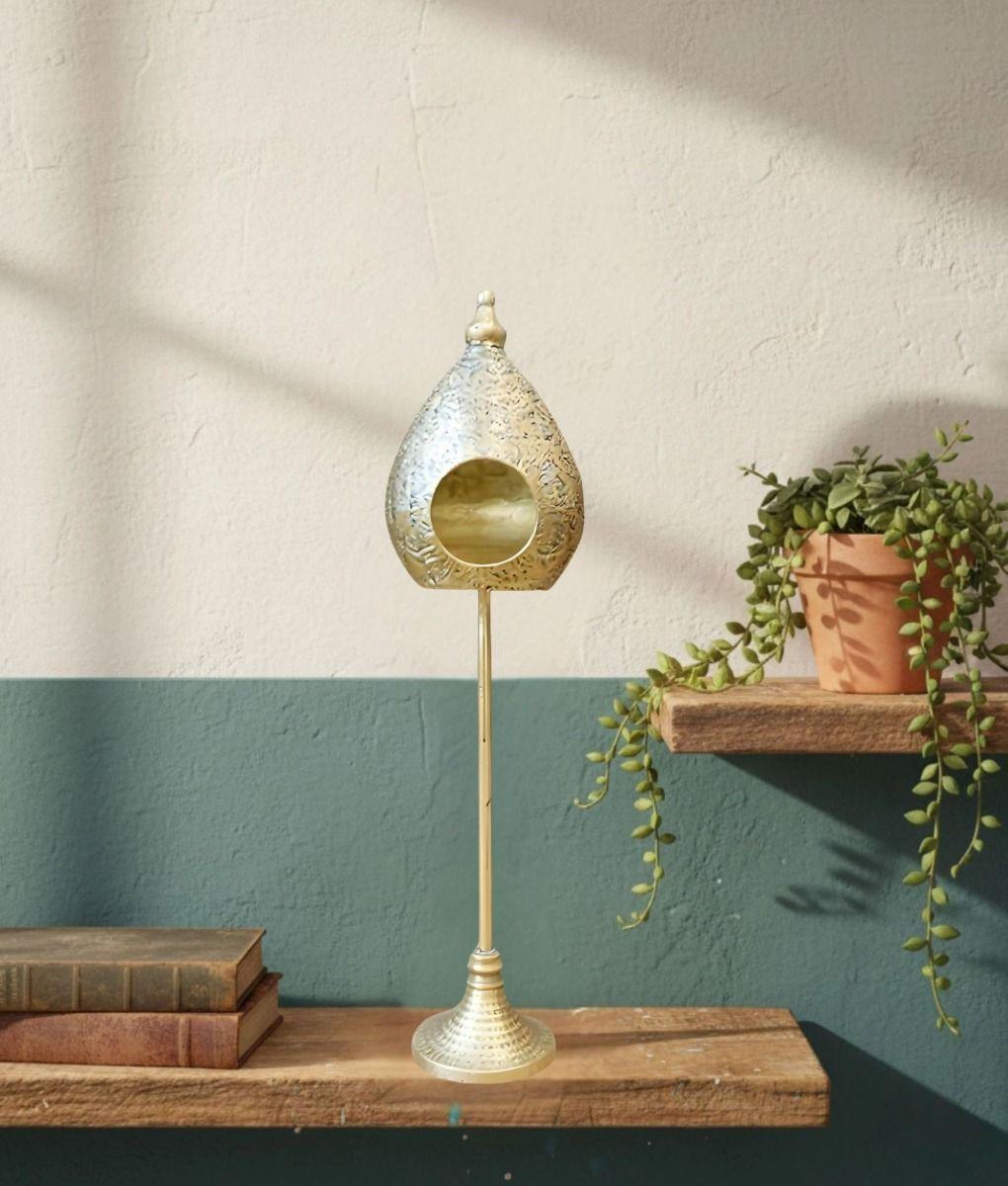 Portavelas Decorativo Forma Nido Romántico Vintage Jhn-6