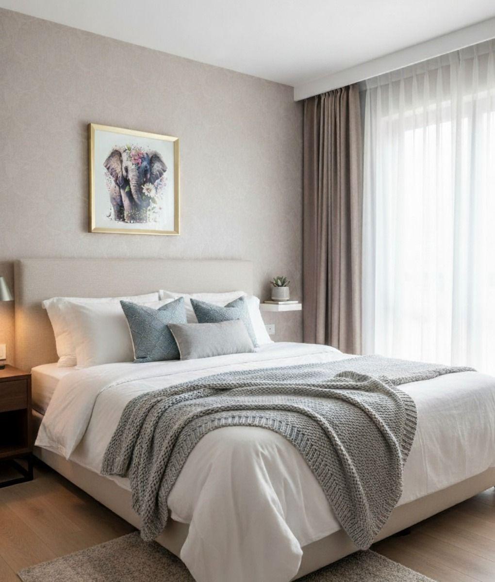 Cuadro Decorativo Elefante Floral Fantasía Elegancia Jhn-6