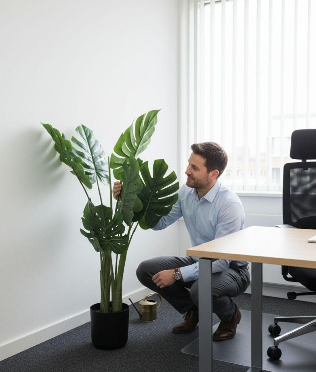 Planta Artificial Decorativa Diseño Tropical Elegante Jhn-2