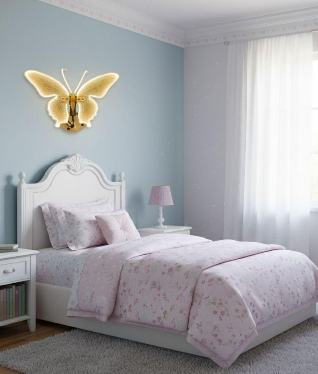 Aplique Pared Decorativo Mariposa Movimiento Lámpara Jhn-6