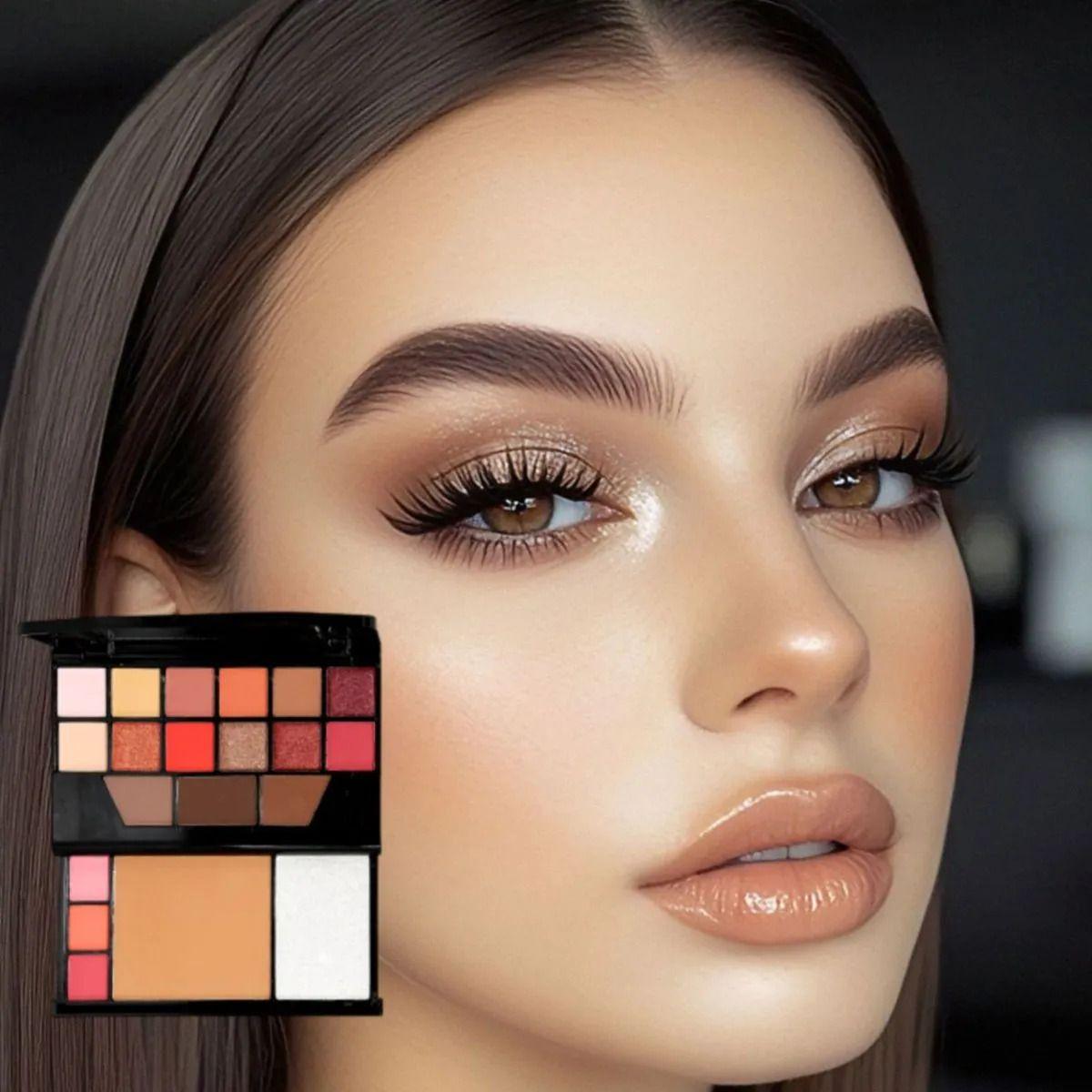 Set 3 Paletas Sombras Colores Pigmentación Profesional ALJ-4