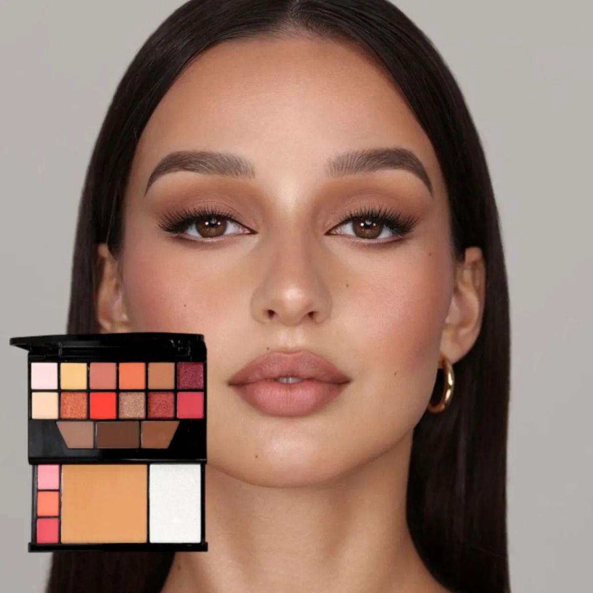 Set 3 Paletas Sombras Colores Pigmentación Profesional ALJ-9