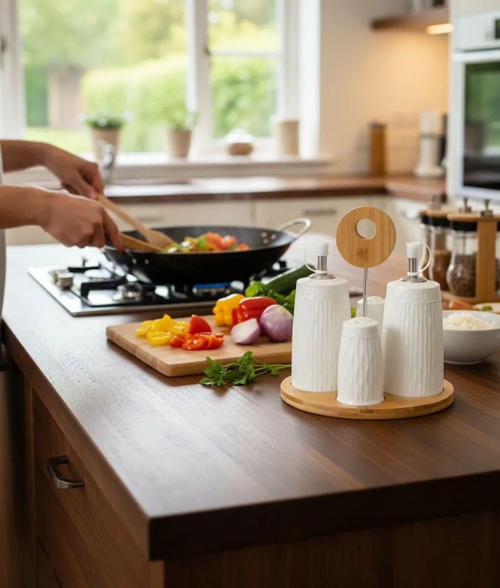 Especiero Diseño Práctico Juego Menaje Mesa Servir Jhn-8