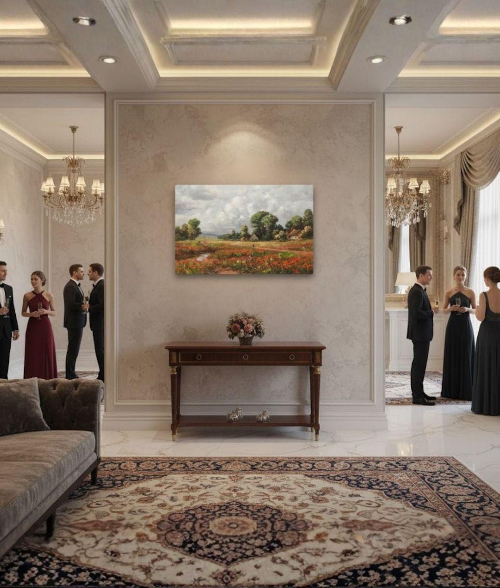 Cuadro Decorativo Paisaje Campo Arte Pared Adorno Hogar Jhn-4