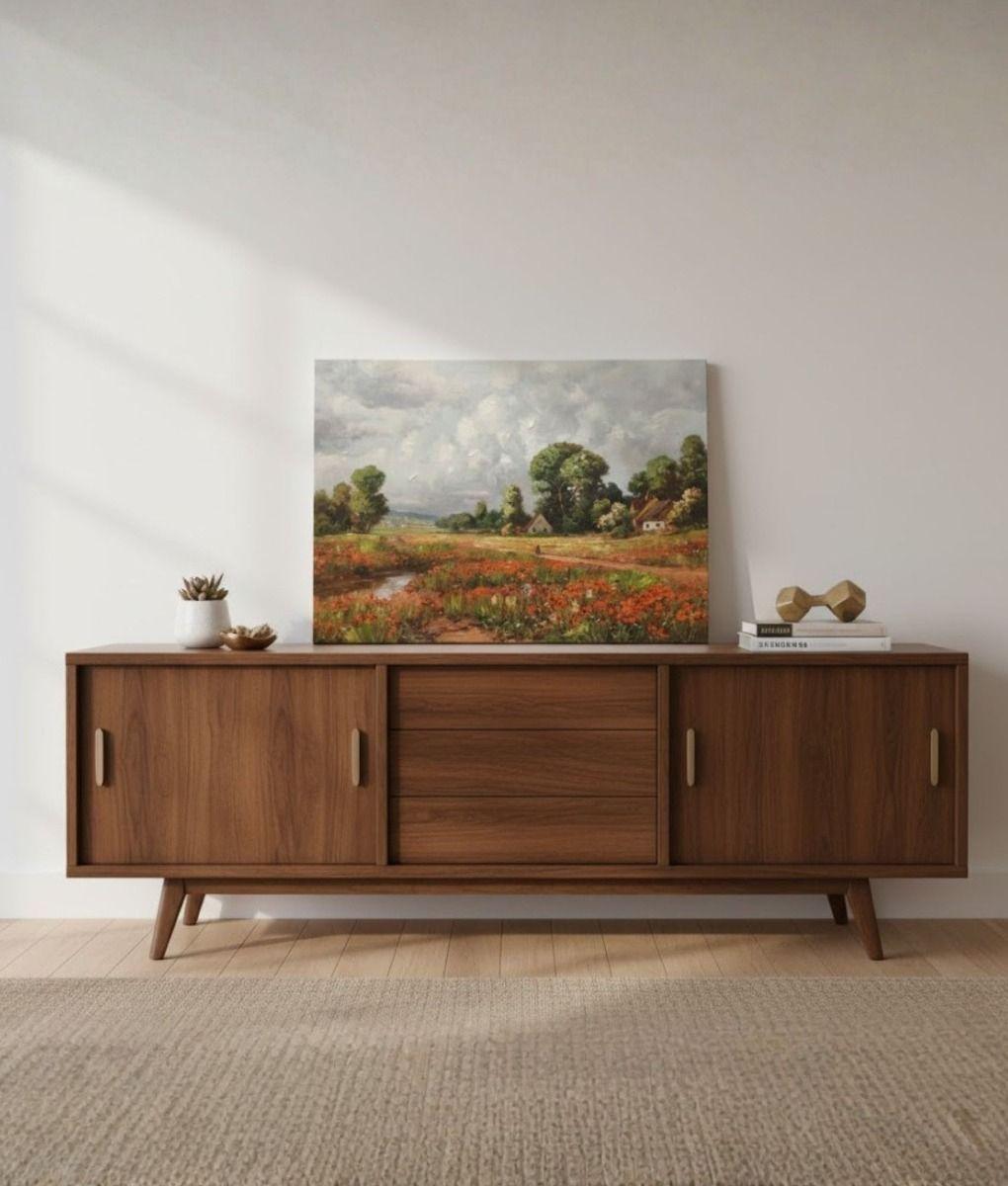 Cuadro Decorativo Paisaje Campo Arte Pared Adorno Hogar Jhn-8