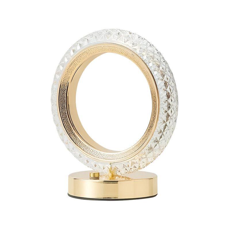 Lampara Mesa Aro LED Elegante Compacto Moderna Lau-2