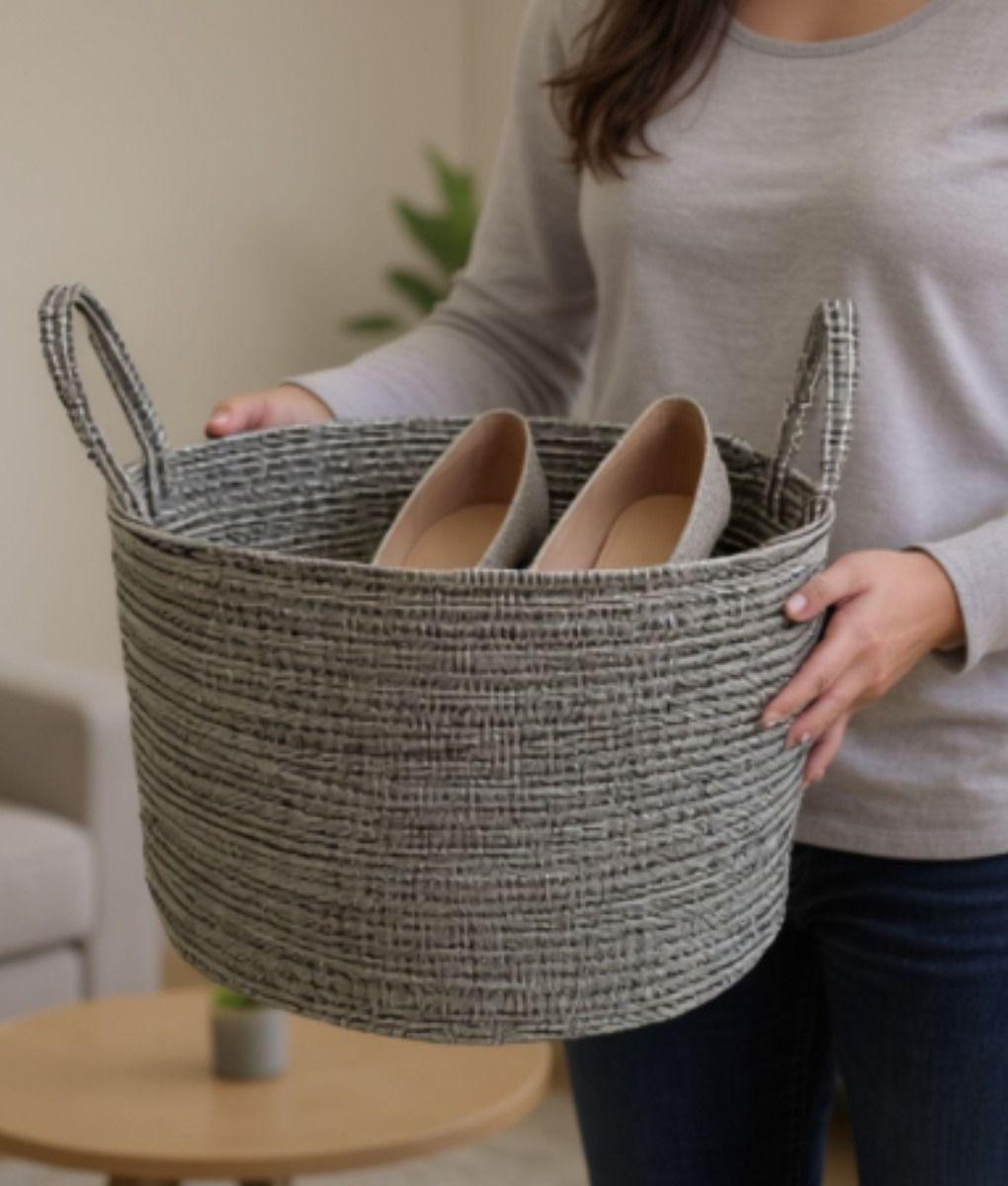 Canasto Decorativo Almacenamiento Organizador Hogar Jhn-4