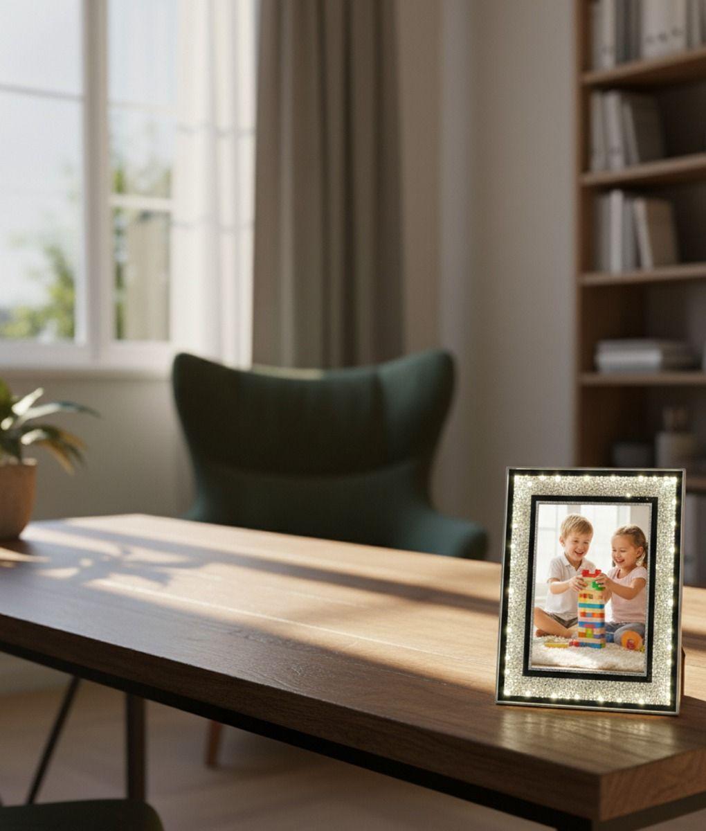 Marco Fotos Decorativo Elegante USB Adorno Hogar Jhn-6