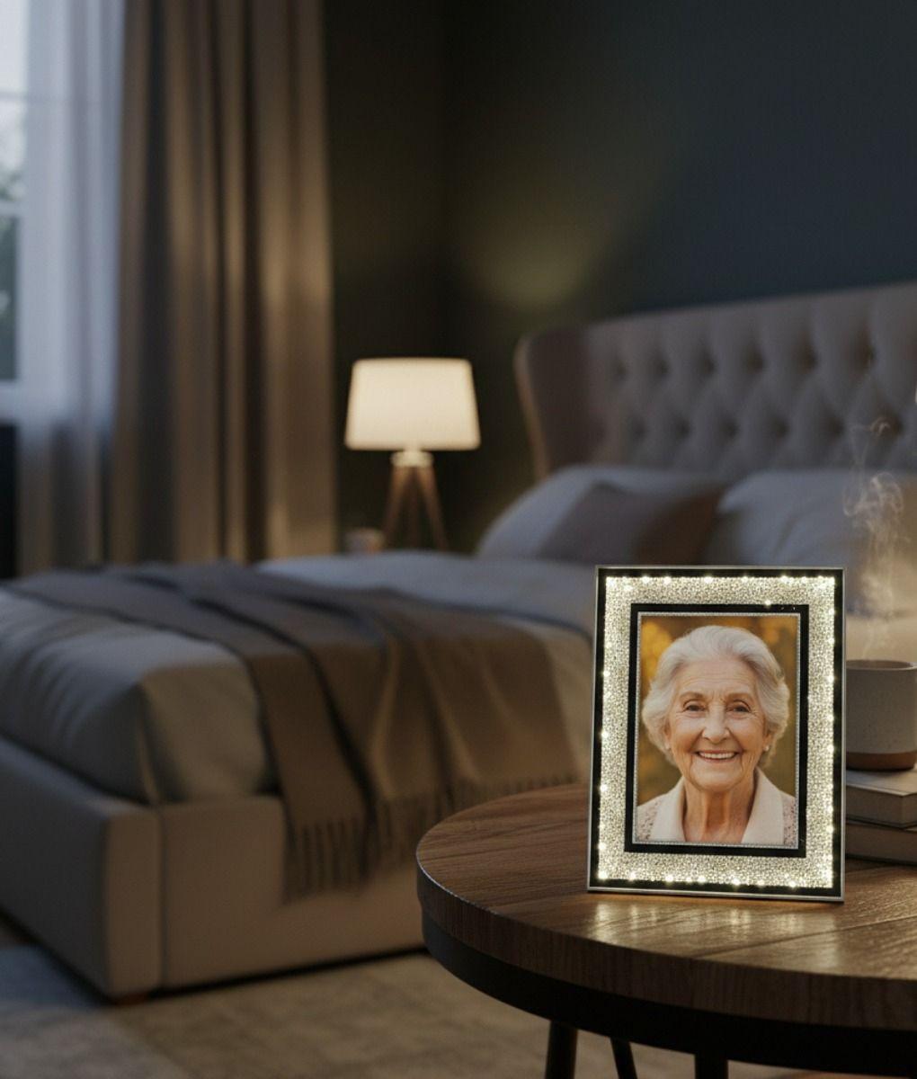 Marco Fotos Decorativo Elegante USB Adorno Hogar Jhn-7