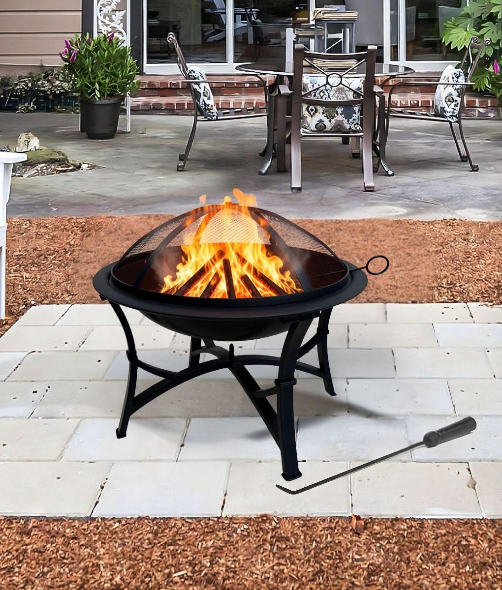 Brasero Fogata Cuenco Parrilla Diseño Elegante Funcional Jhn-5