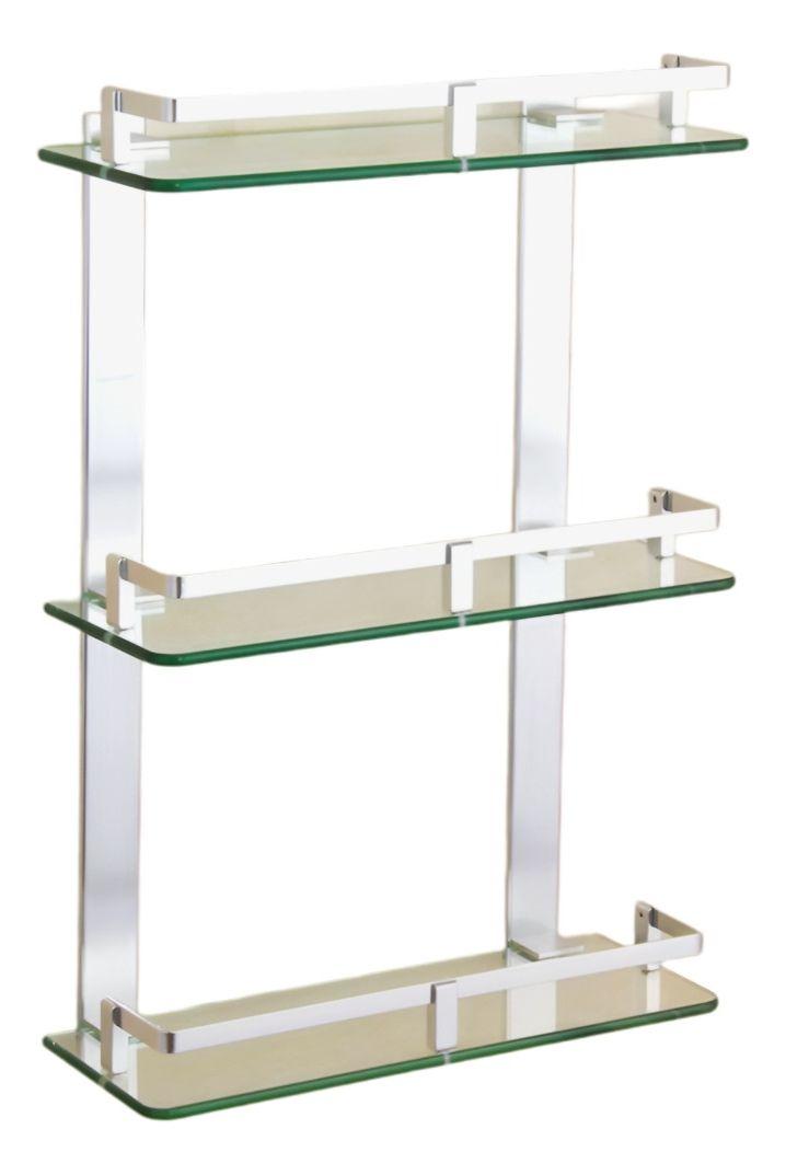 Estante Organizador Baño 3 Niveles Vidrio Templado Jhn-0