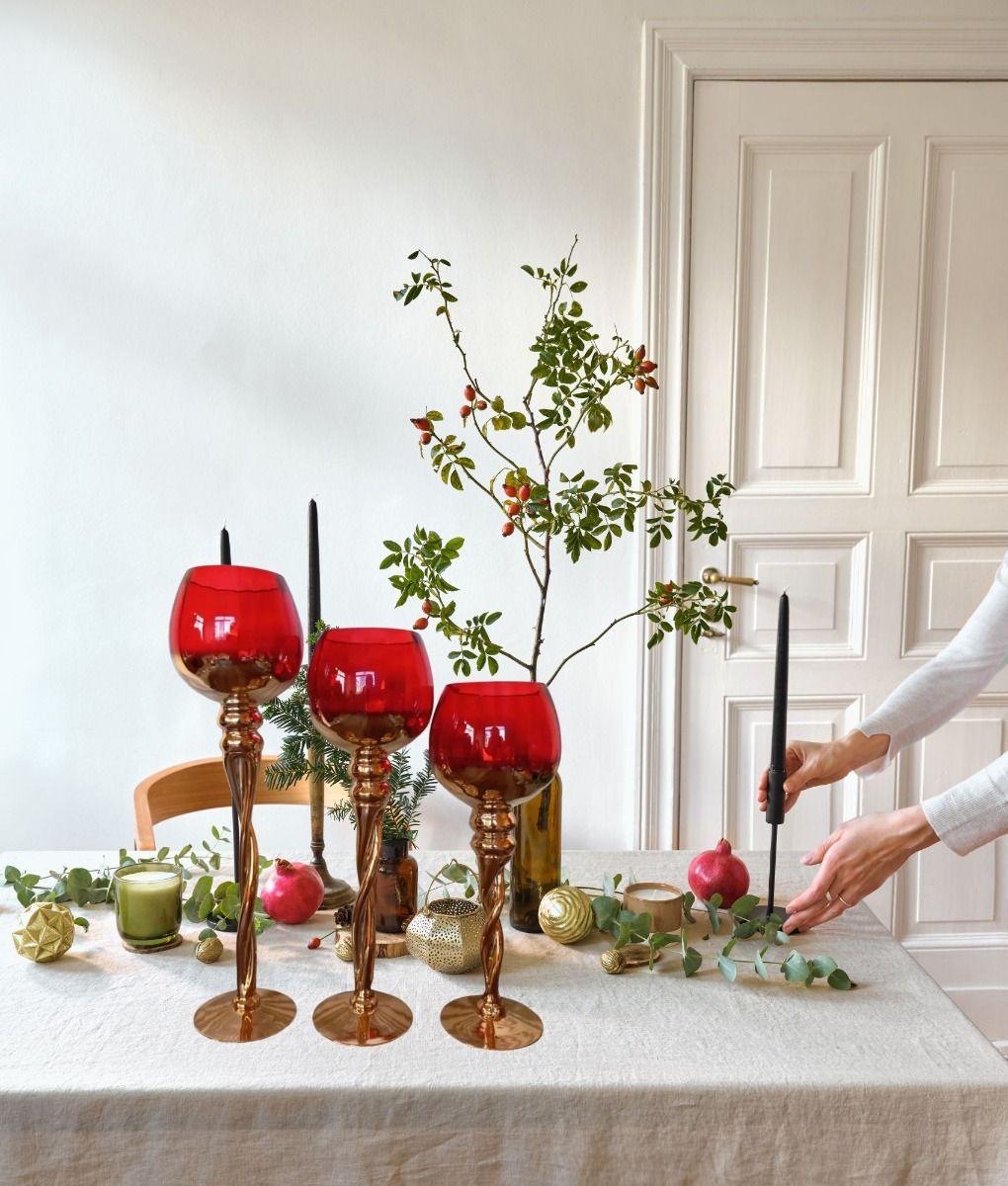 Set Portavelas Decorativos Copa Elegancia Hogar Jhn-2