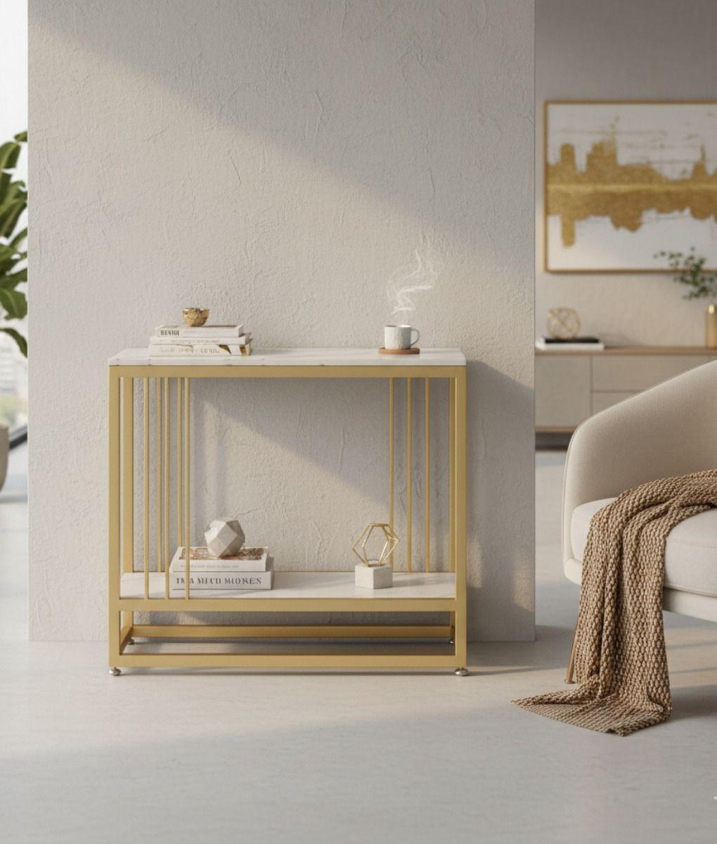 Mesa Centro Auxiliar Minimalista Decorativa Doble Nivel Jhn-9