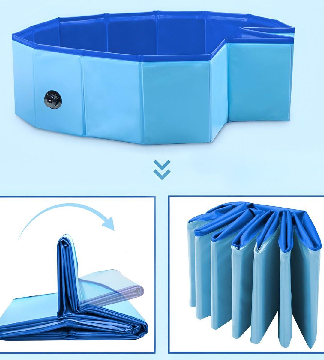 Piscina Pileta Plegable Para Mascotas Y Niños 80x20cm Jhn-7