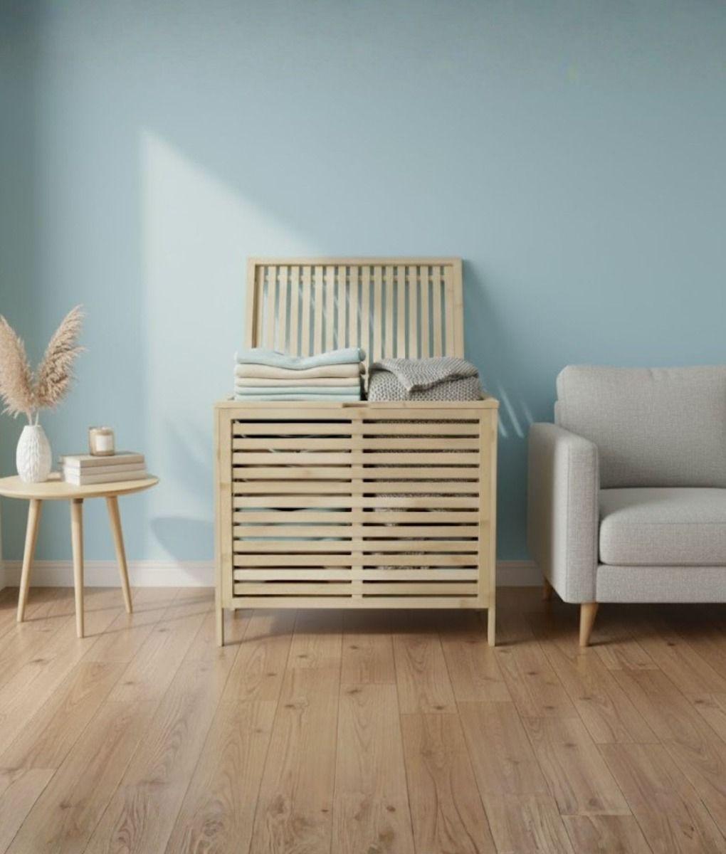 Canasto Ropa Organizador Almacenamiento Cesto Tapa Jhn-9