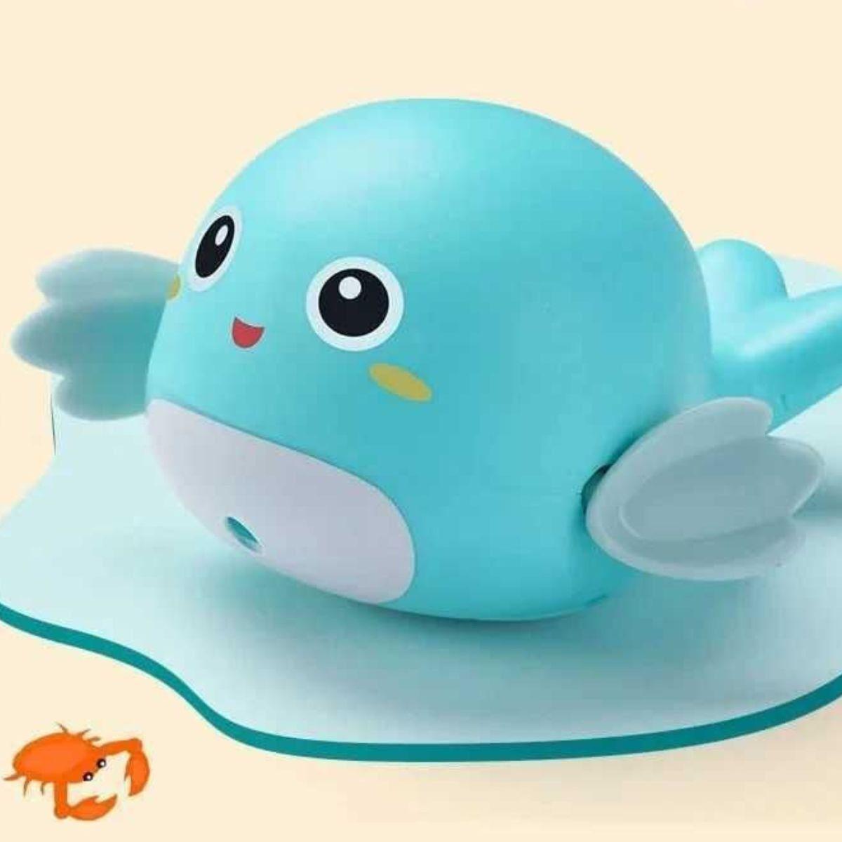 SET 6 JUGUETES DE BAÑO FORMA BALLENA ACUATICO DIVERTIDO LAU-4