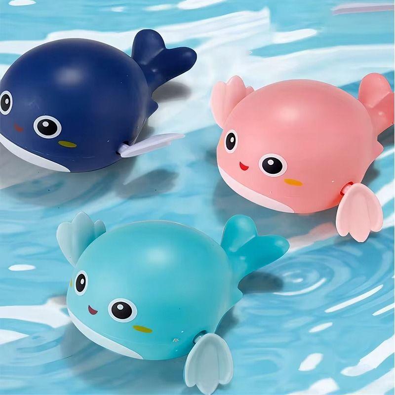 SET 6 JUGUETES DE BAÑO FORMA BALLENA ACUATICO DIVERTIDO LAU-7