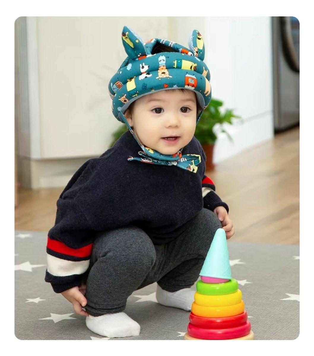 Set 2 Cascos Esponjas Antigolpes Protector Suave Bebe Lau-3