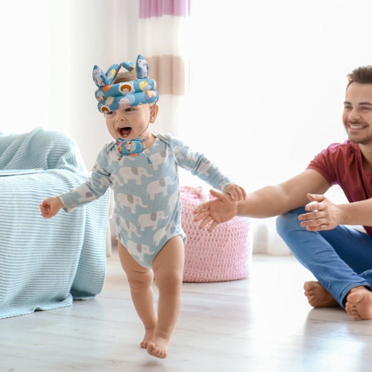 Set 2 Cascos Esponjas Antigolpes Protector Suave Bebe Lau-5