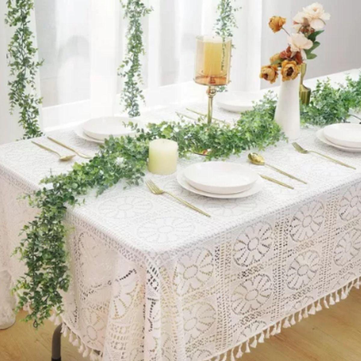 Set 2 Plantas Guirnaldas Eucalipto Artificiales Hogar Lau-8