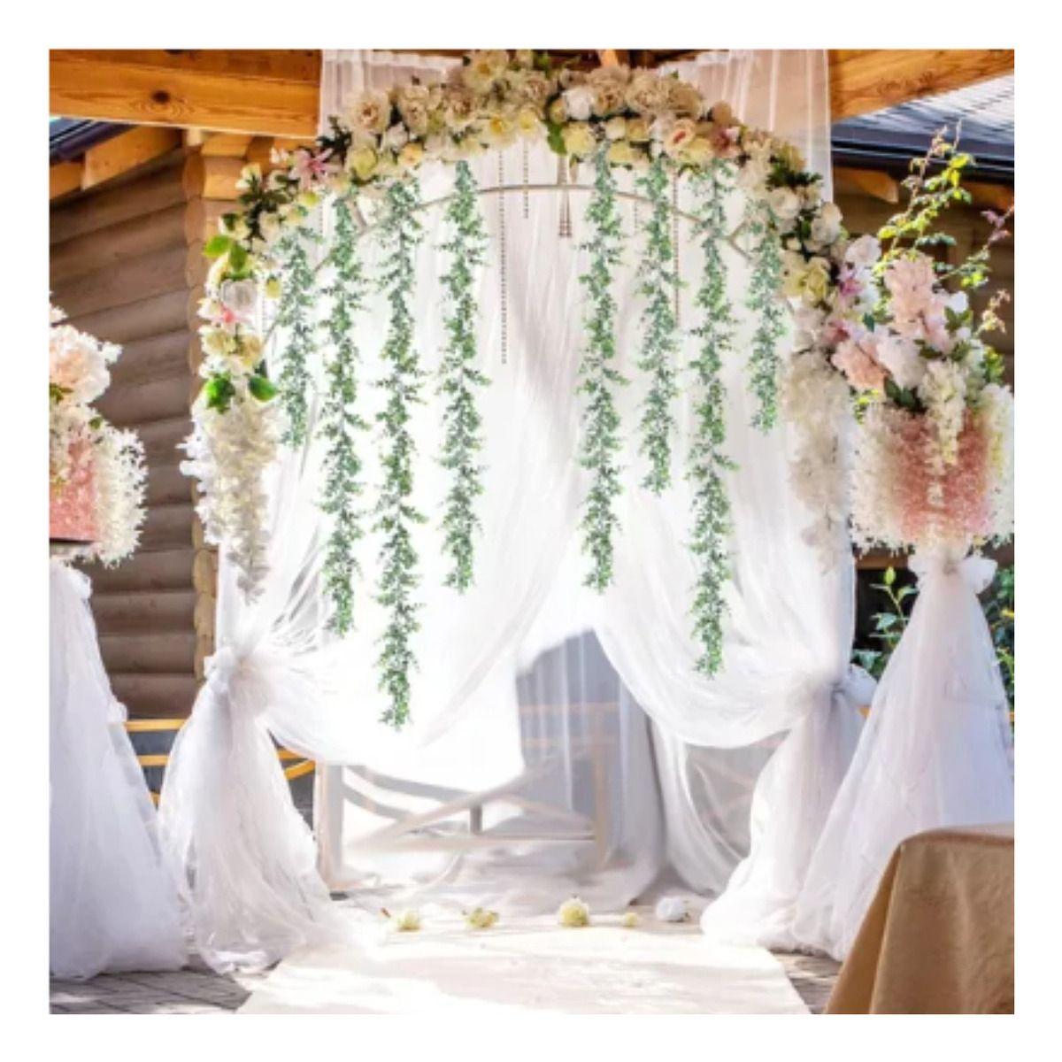 Set 2 Plantas Guirnaldas Eucalipto Artificiales Hogar Lau-9