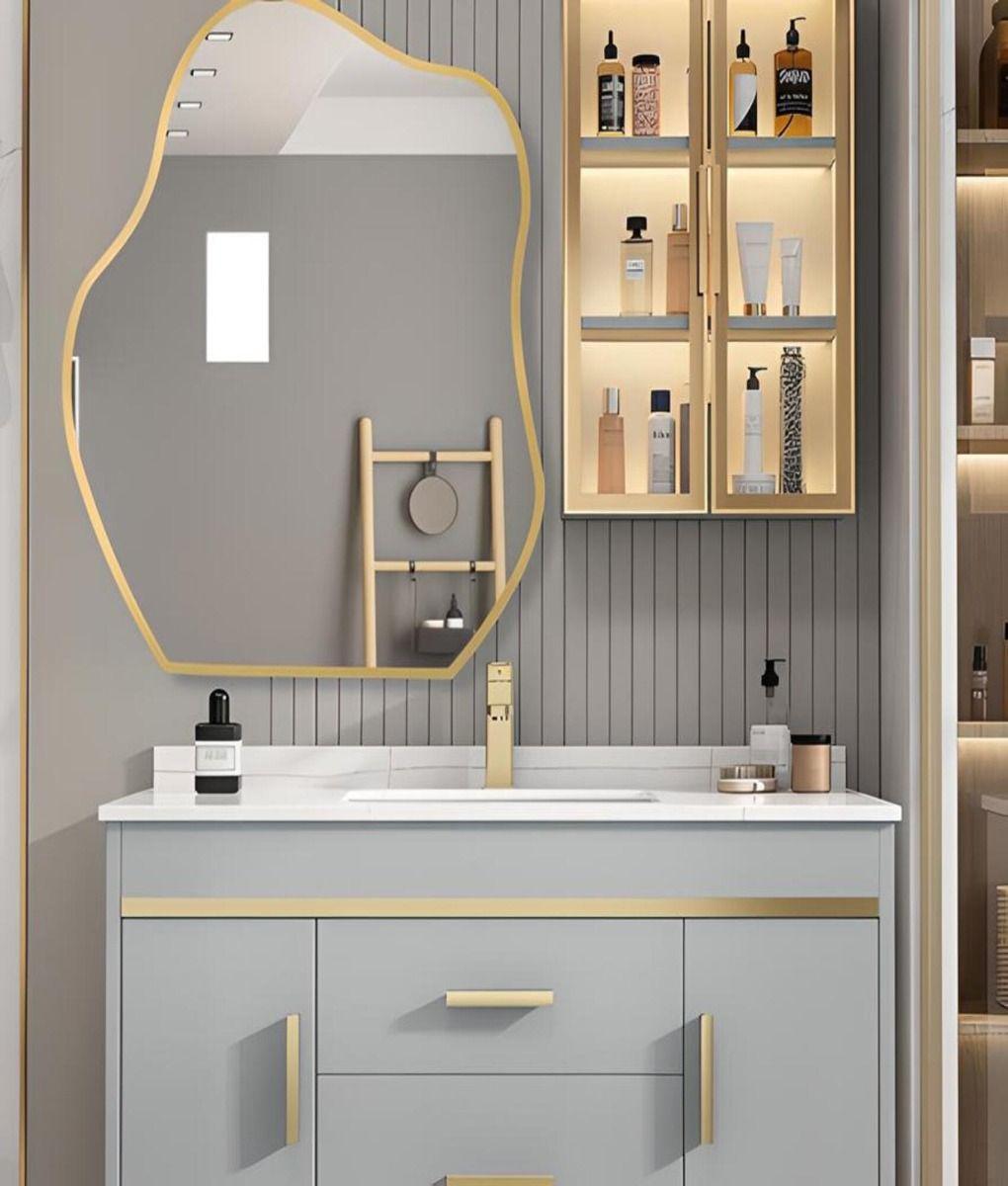 Espejo Irregular Decorativo Pared Moderno Asimétrico Jhn-6