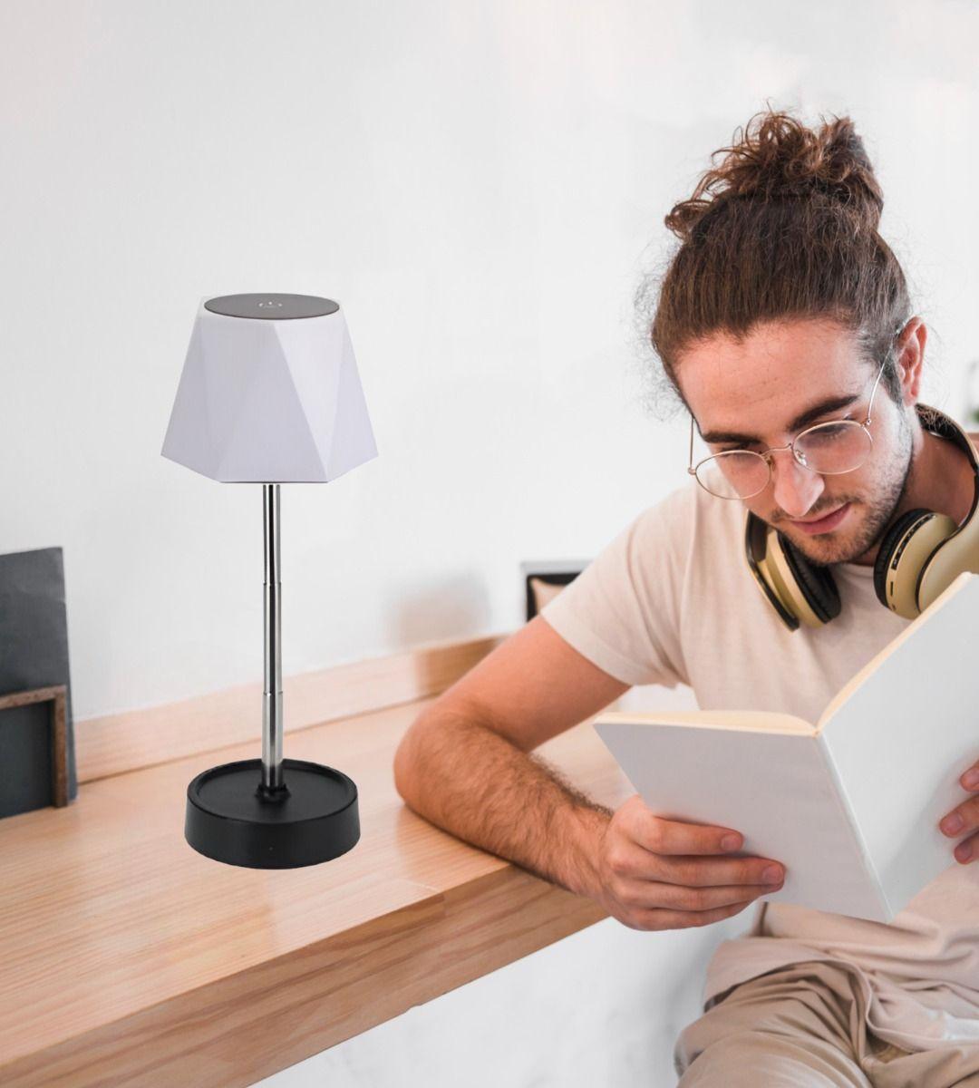 Lámpara Portátil LED Recargable Ajustable Mesa Jhn-3