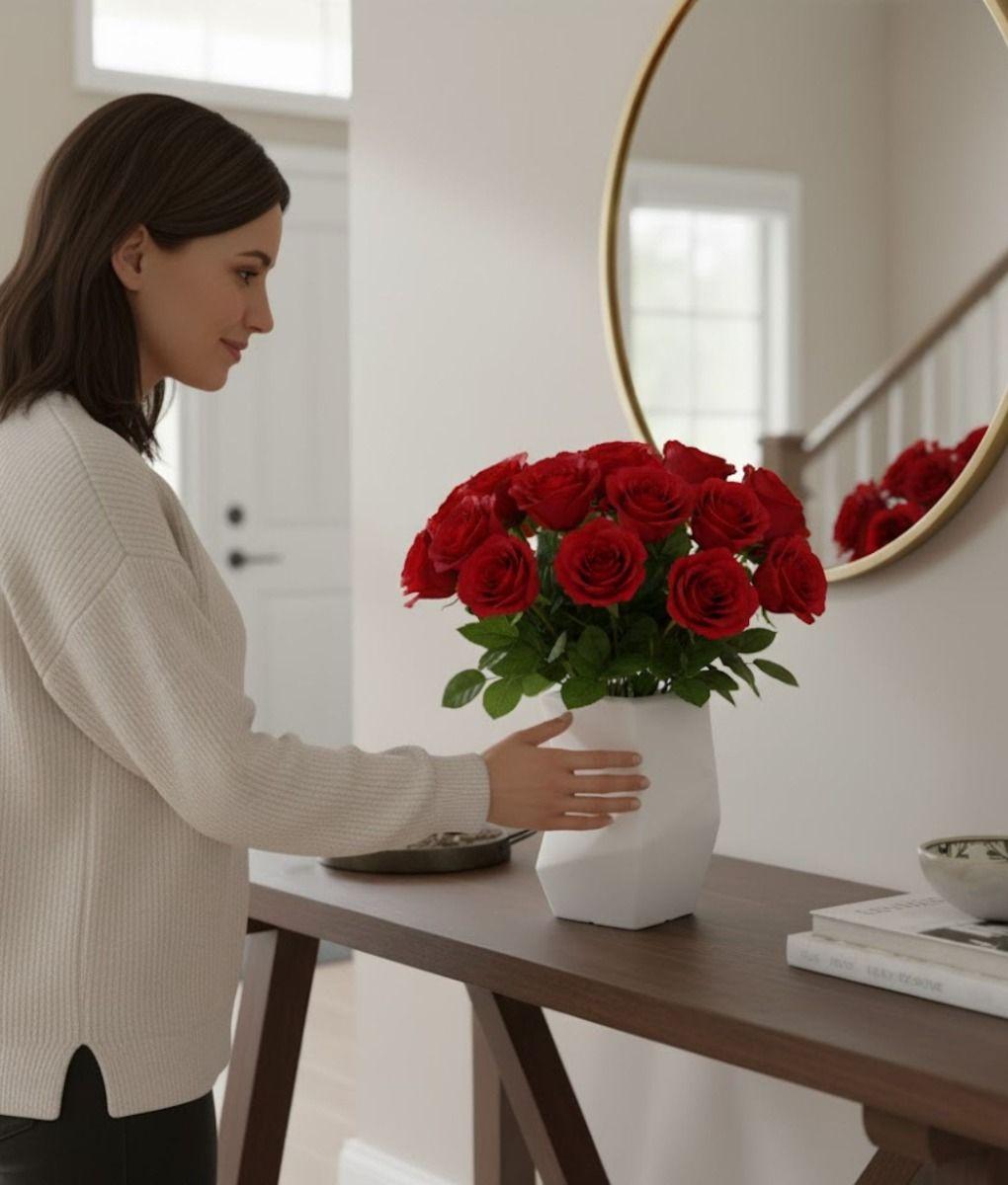 Florero Decorativo Jarrón Silueta Escultural Moderno Jhn-4