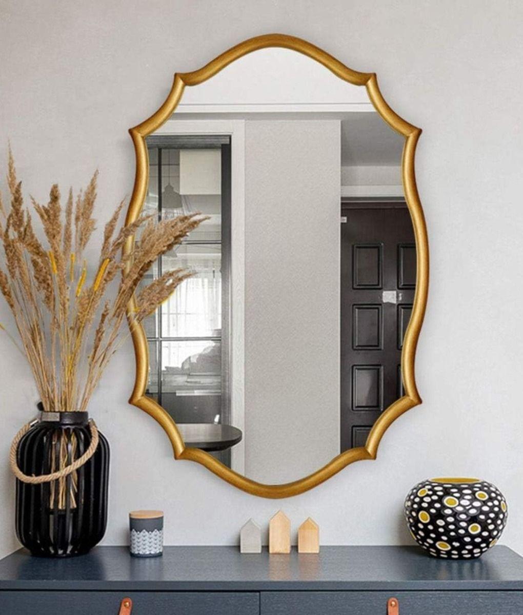 Espejo Pared Decorativo Elegante Ovalado Hogar Jhn-5