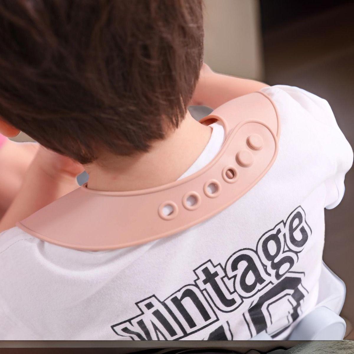 Set 3 Baberos Silicona Colores Recolector Residuos Bebes Lau-6