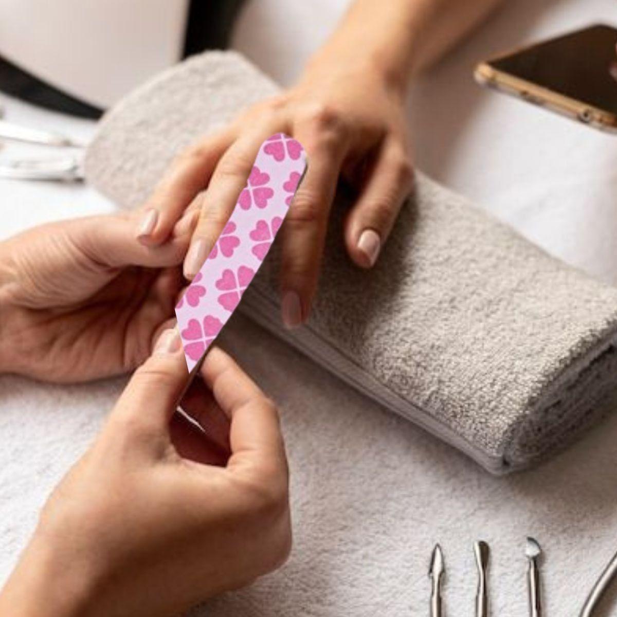 SET 12 LIMAS DE UÑAS DOBLE CARA ESTAMPADO  MANICURA LAU-8