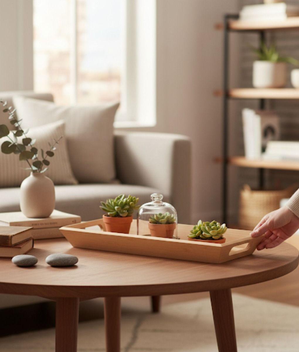 Bandeja Decorativa Multifuncional Almacenamiento Hogar Jhn-5