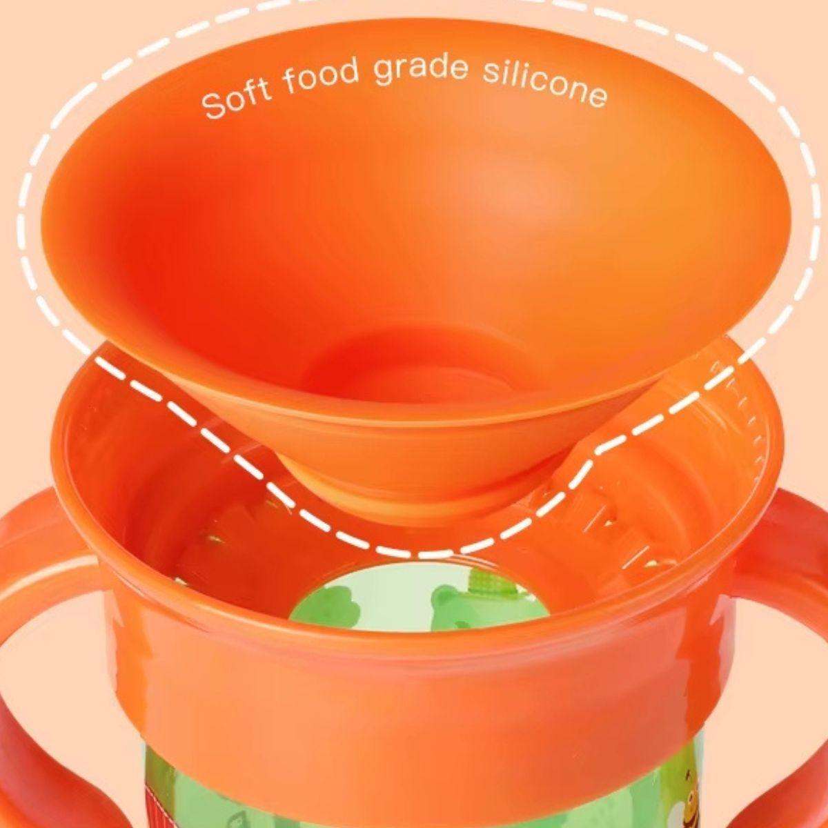 SET 3 VASOS ASA GIRATORIO ANTIDERRAME DIVERTIDO NIÑOS LAU-4