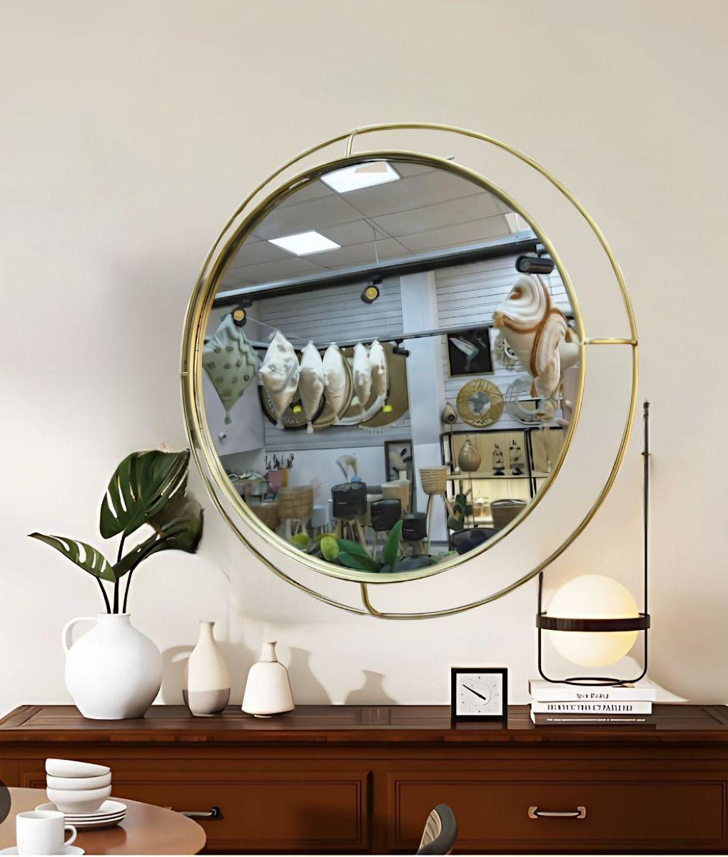 Espejo Pared Moderno Decorativo Marco Redondo Hogar Jhn-5