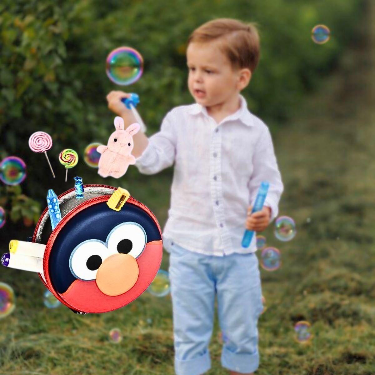  Billetera Infantil Elmo Moderno Sintético Practico Niña Lau-6