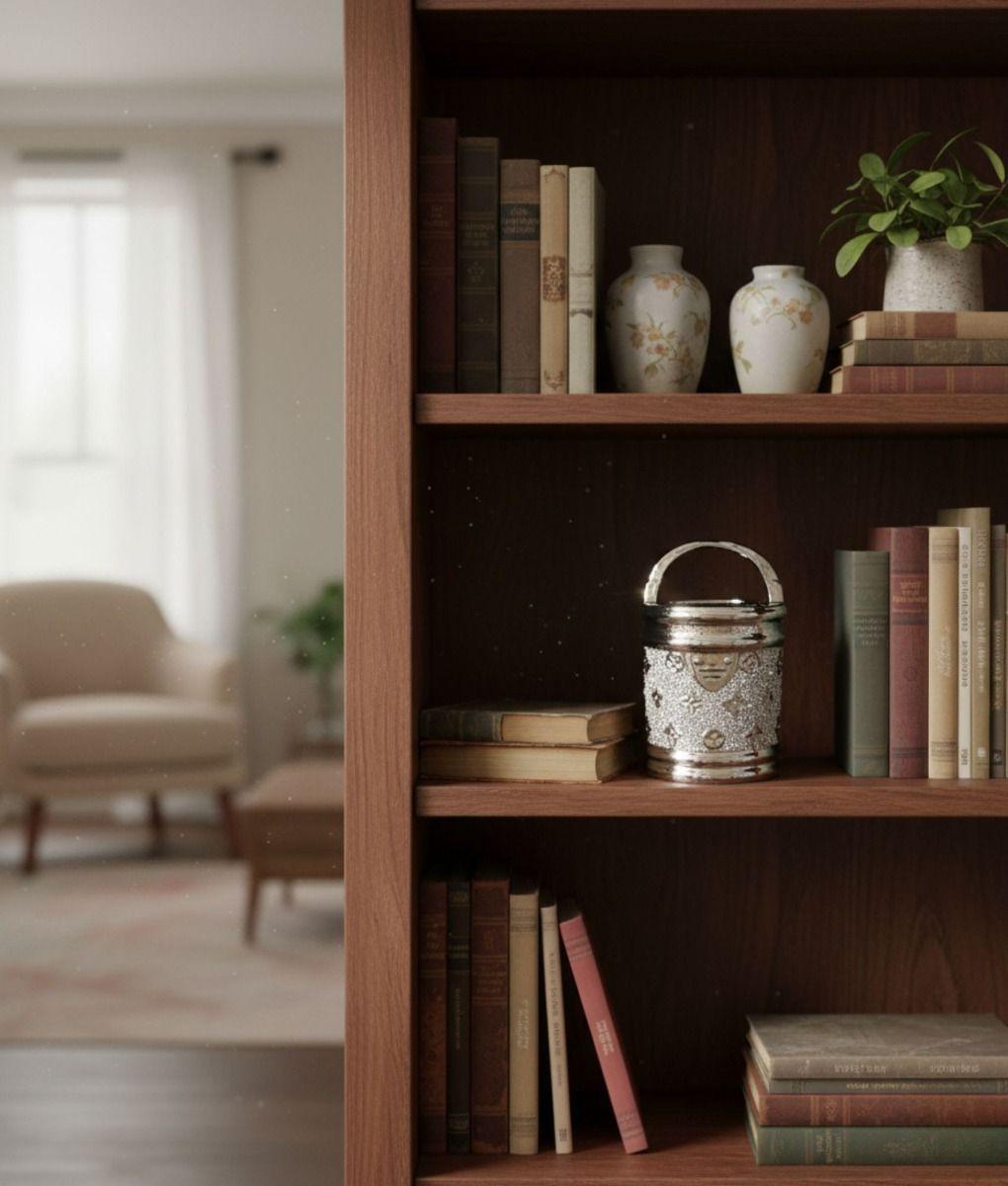 Figura Decorativa Multifuncional Cubo Contenedor Estatua Jhn-5