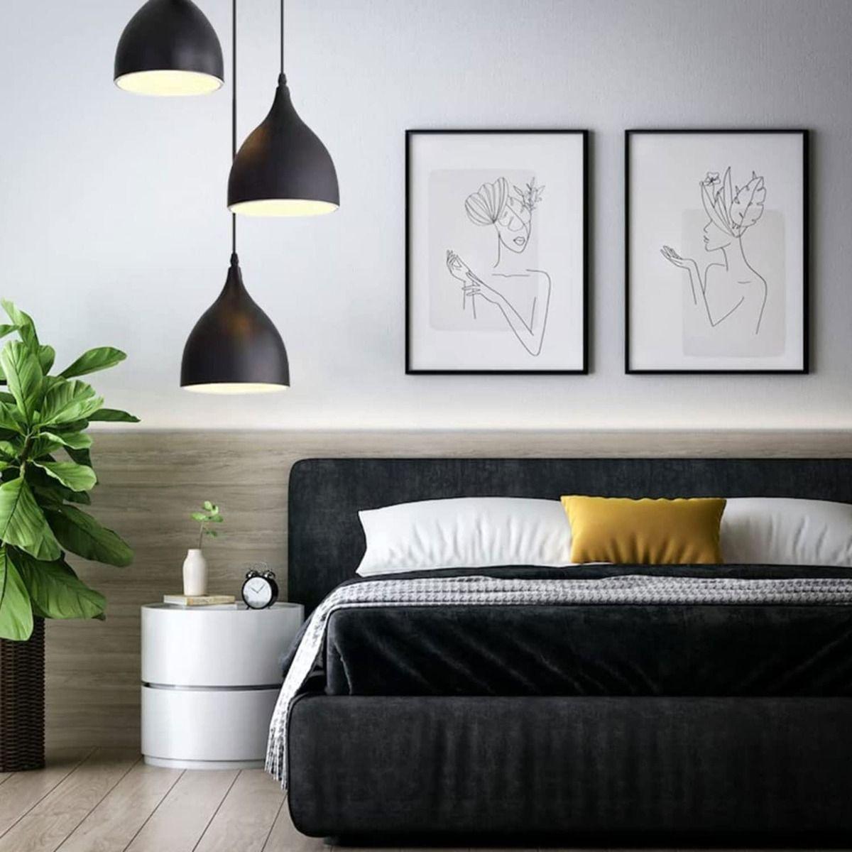 Lampara Colgante Nordica 3 Cabezales Vintage Hogar Lau-6