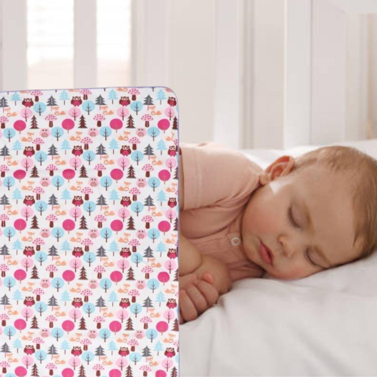 MANTA DE APEGO DOBLE CAPA PARA BEBES CUNA UNISEX SUAVE LAU-2