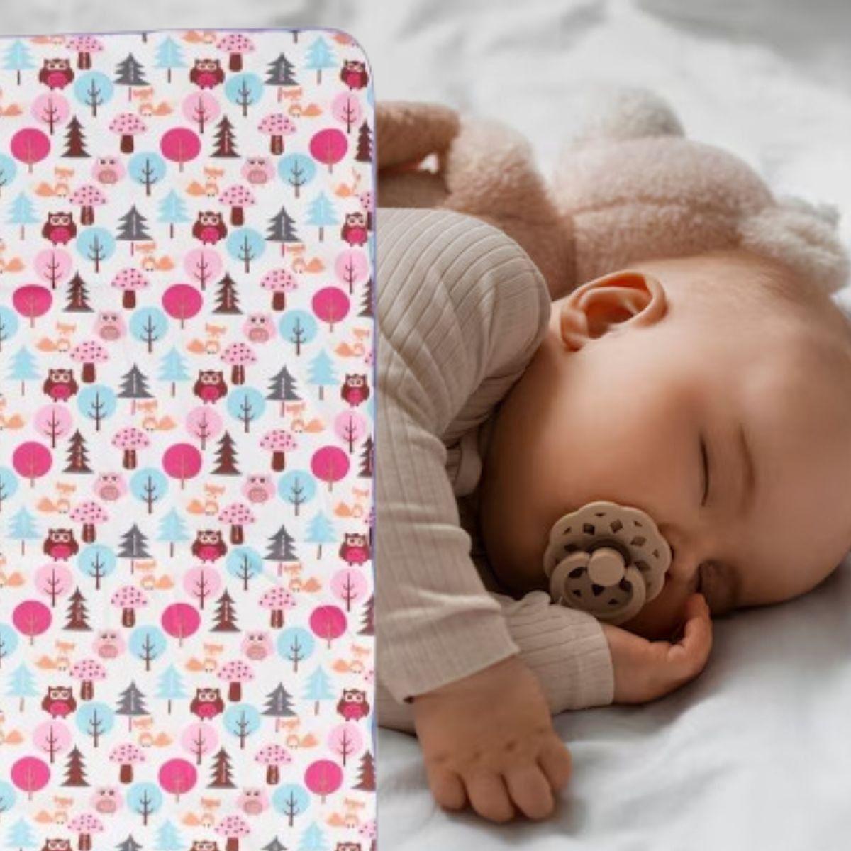 MANTA DE APEGO DOBLE CAPA PARA BEBES CUNA UNISEX SUAVE LAU-7