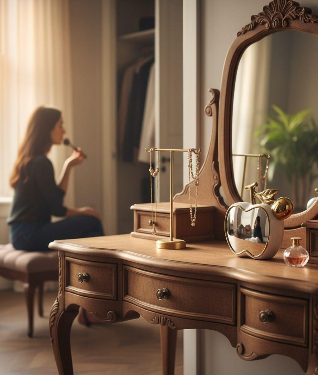 Figura Decorativa Reflejos Espejo Diseño Frutal Adorno Jhn-6