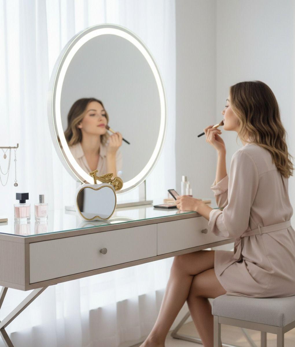 Figura Decorativa Reflejos Espejo Diseño Frutal Adorno Jhn-7