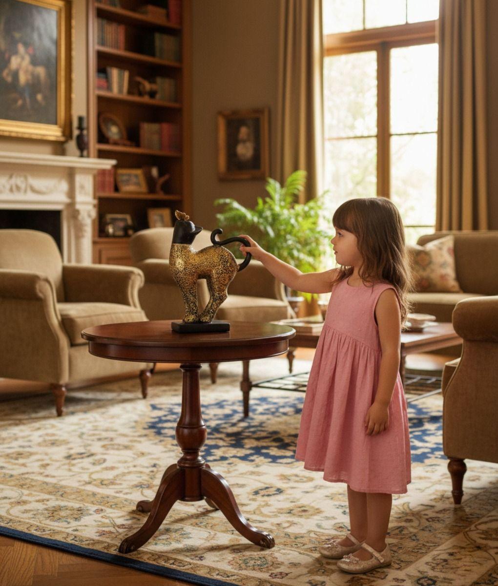 Estatua Elegante Figura Decorativa Gato Adorno Hogar Jhn-2