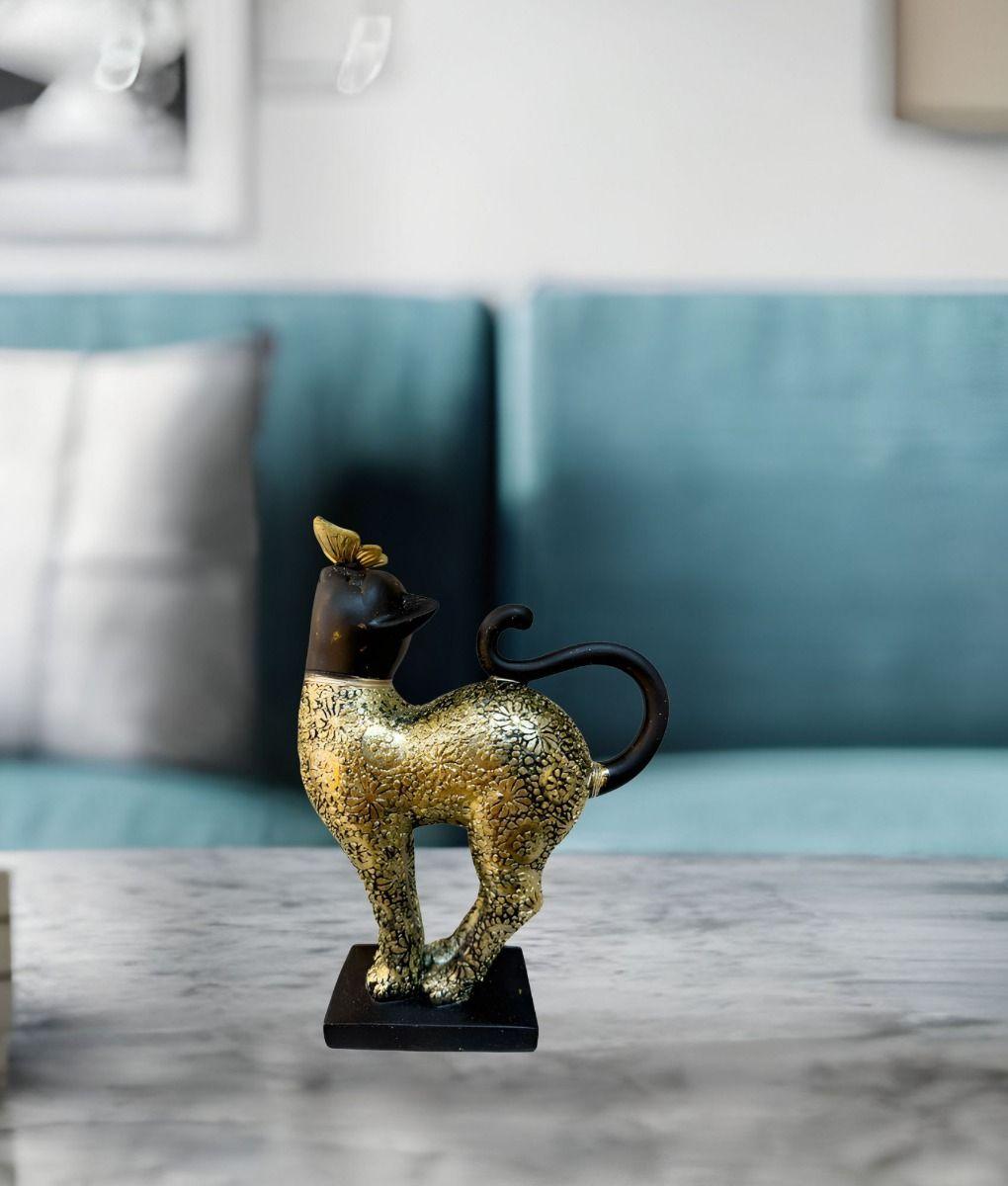 Estatua Elegante Figura Decorativa Gato Adorno Hogar Jhn-7