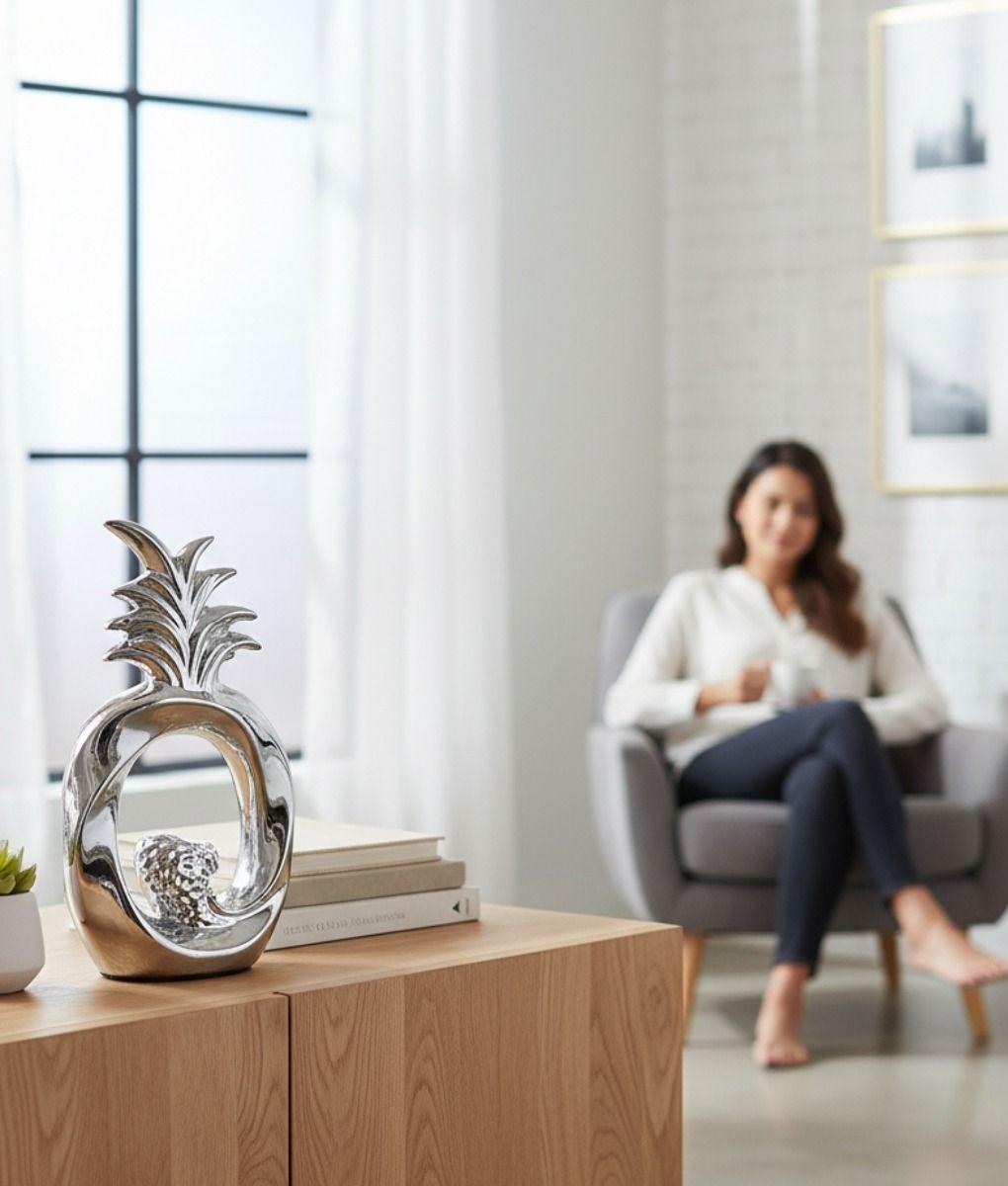 Figura Decorativa Piña Adorno Moderno Estatua Hogar Jhn-6