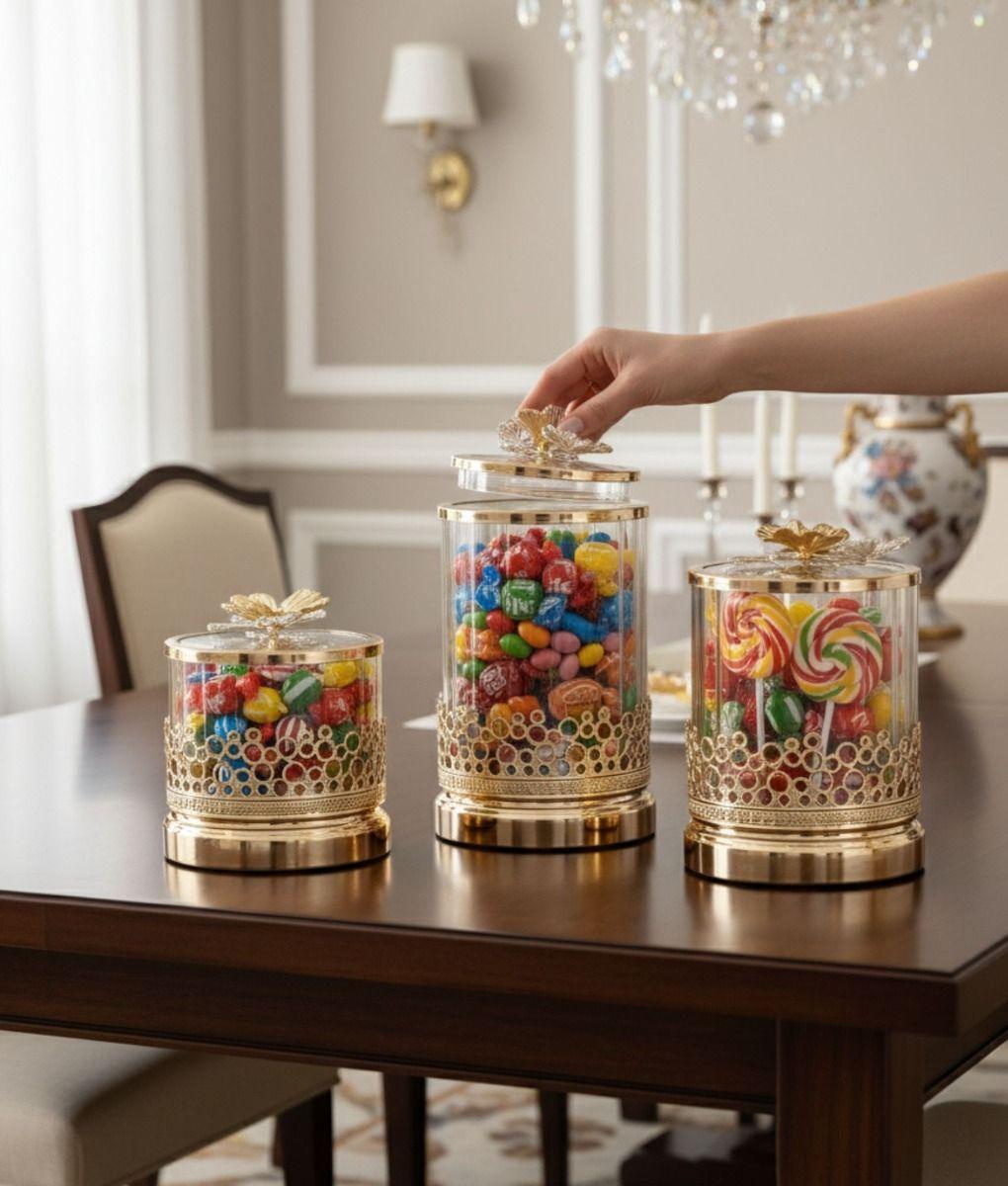 Set Frasco Decorativo Moderno Recipiente Adorno Hogar Jhn-4