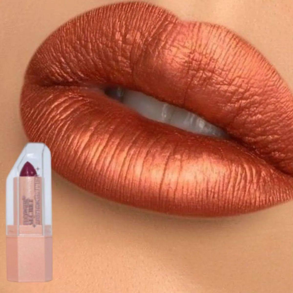 Paq 24 Labiales Barra Metalizado Cremoso Efecto Volumen ALJ-6
