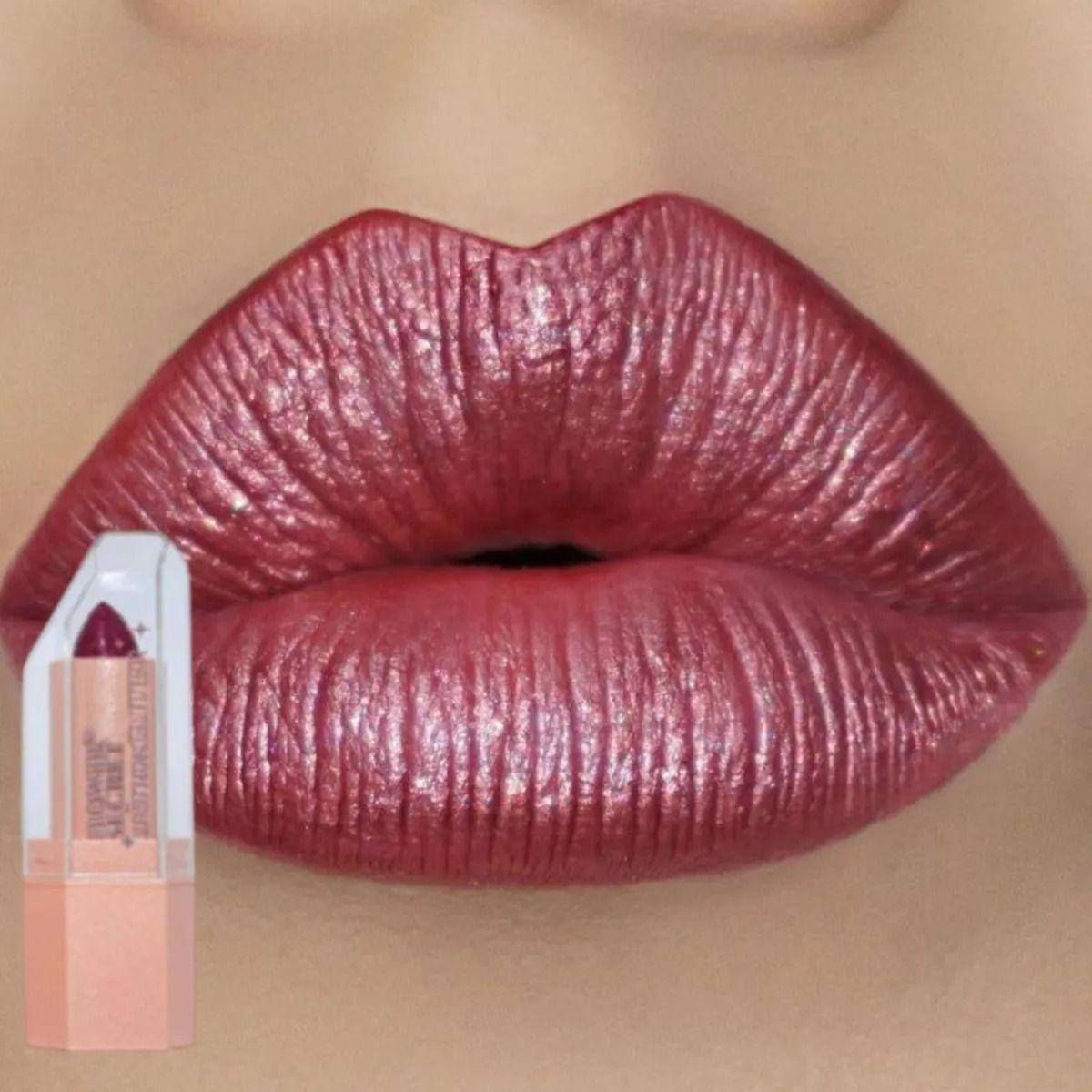 Paq 24 Labiales Barra Metalizado Cremoso Efecto Volumen ALJ-7