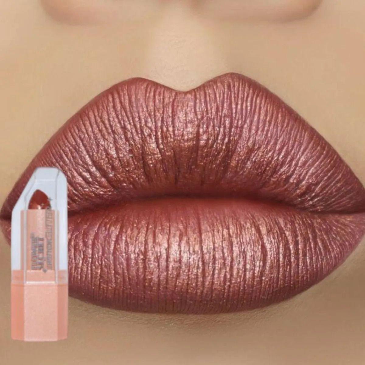 Paq 24 Labiales Barra Metalizado Cremoso Efecto Volumen ALJ-8