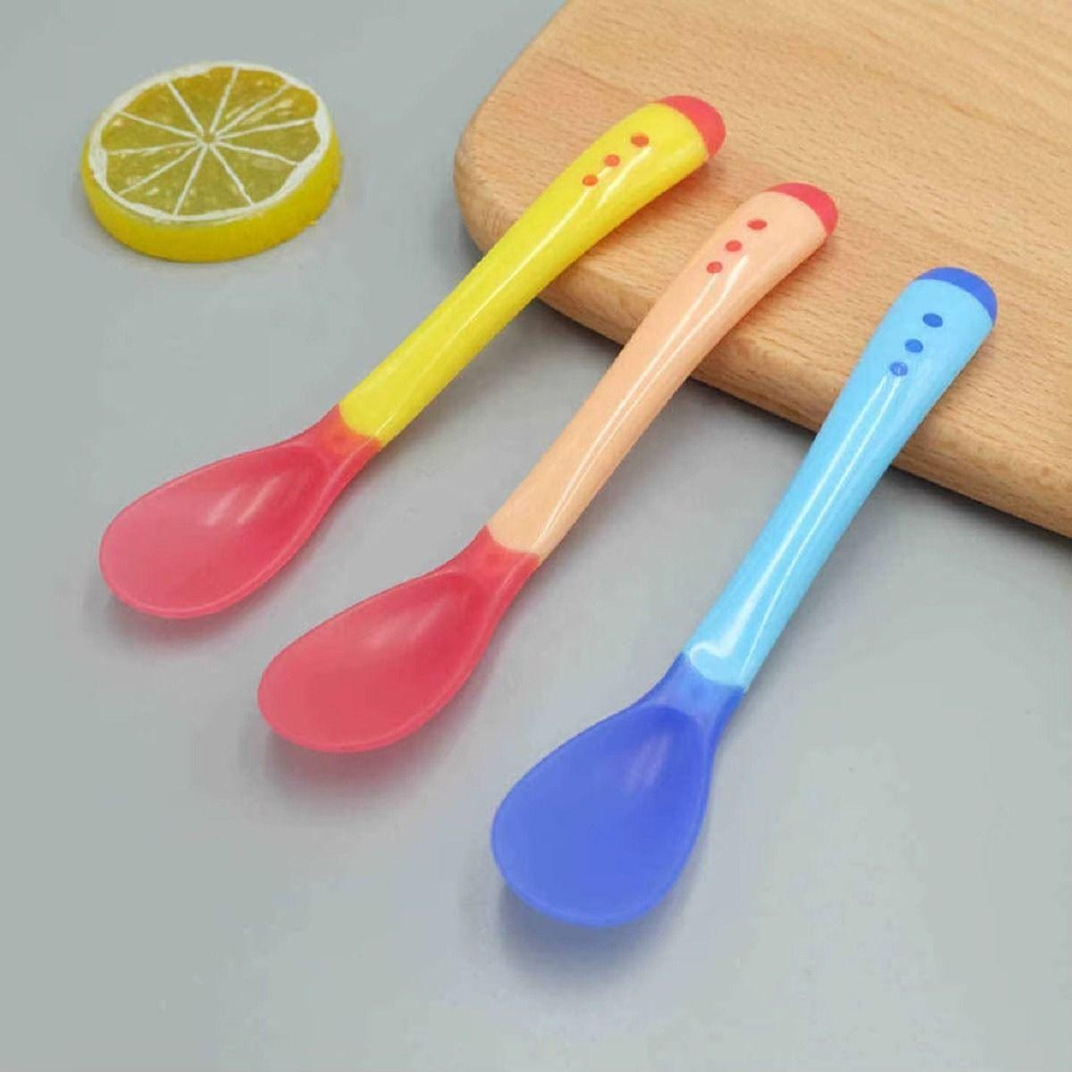 Set 10 Cucharas + Tenedor Sensor Temperatura Bebe Cocina Lau-8