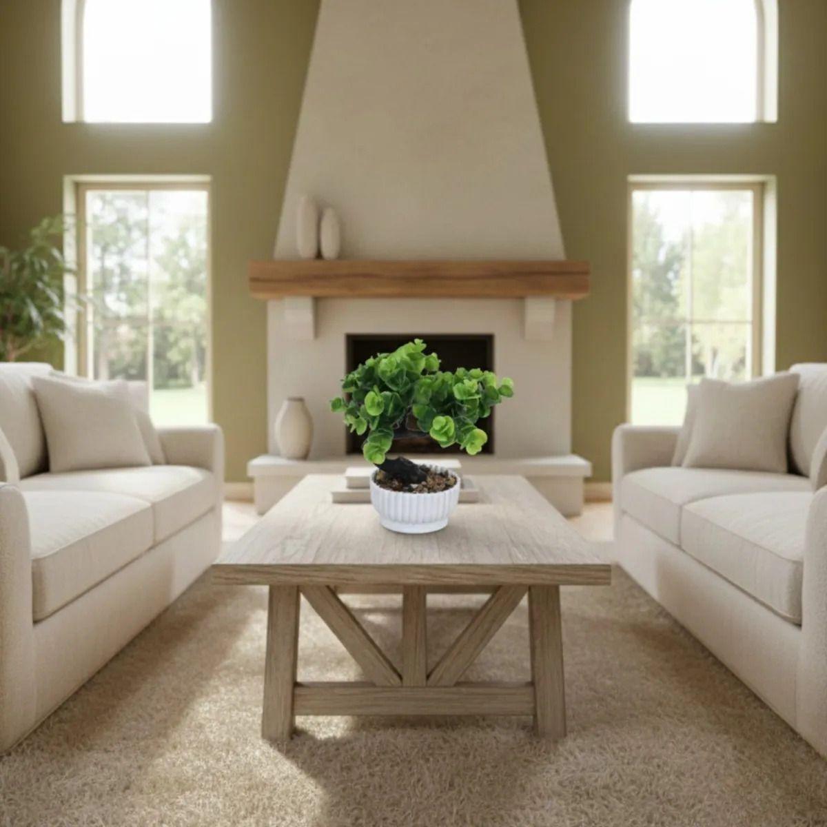 Set 2 Planta Artificial Inspiración Bonsái Decorativo Jhn-8